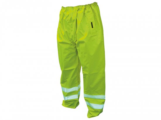 Scan Hi-Vis Yellow Motorway Trousers - Various Sizes