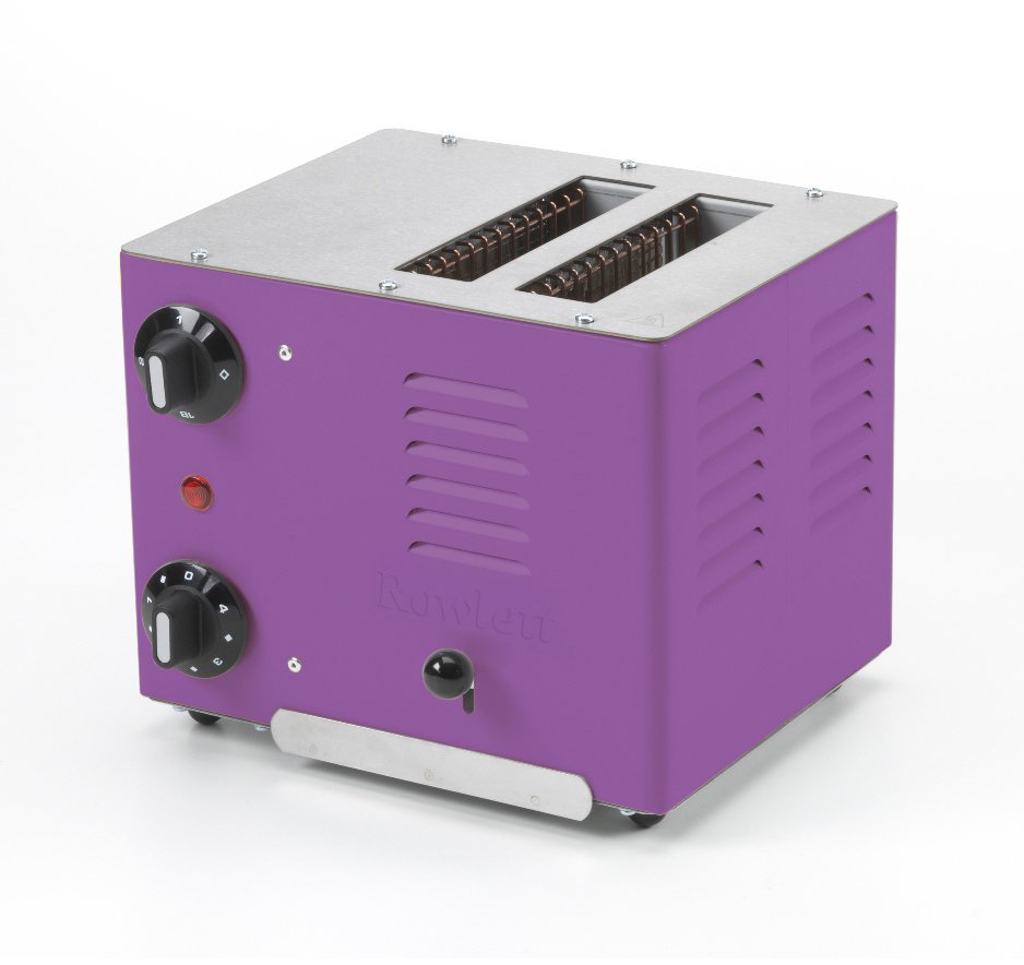 Rowlett Rutland Retro Regent 2 Wide Slot Toaster in Plum at Barnitts