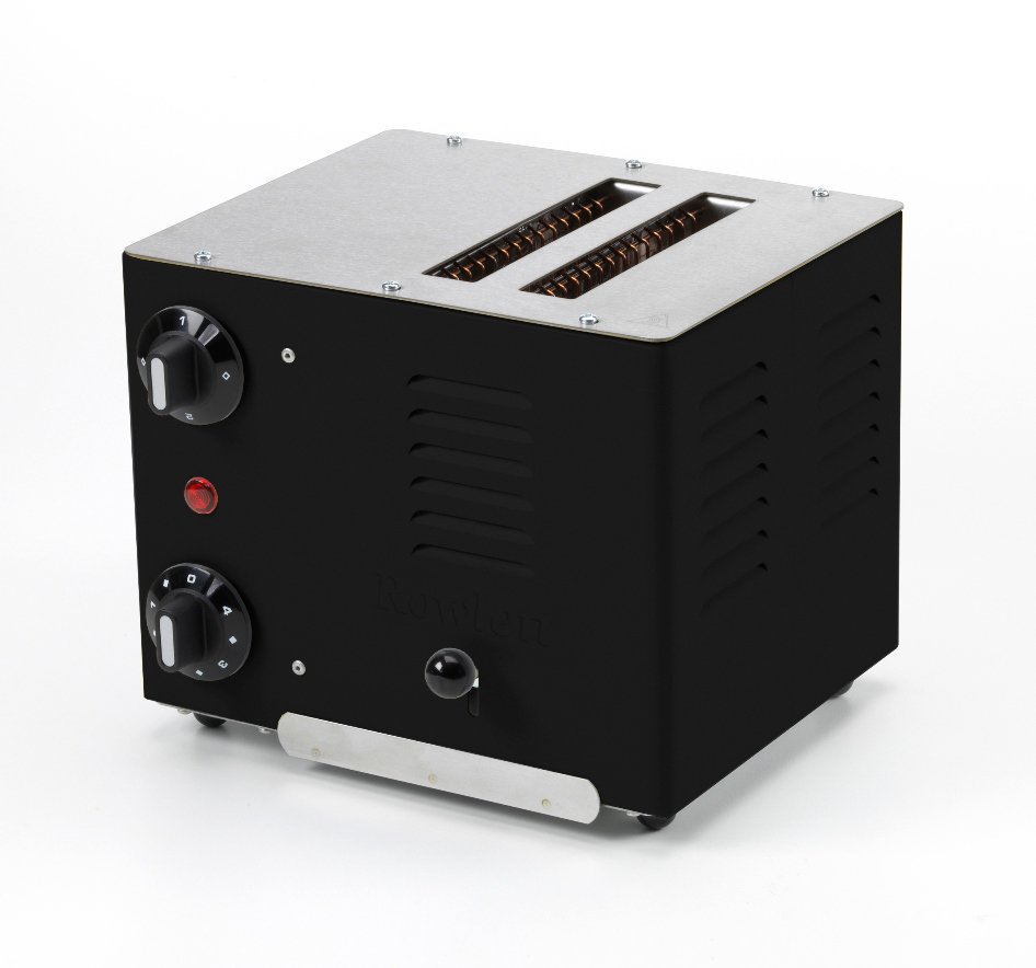 Rowlett Rutland Retro Regent 2 Slot Toaster in Jet Black at Barnitts