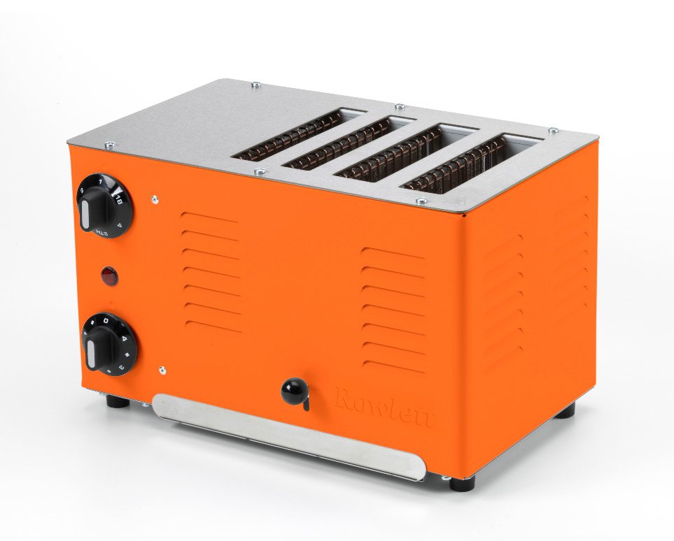 Rowlett Retro Regent 4 Slice Thick'n'Thin Toaster in Tangerine at
