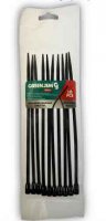 Green Jem Black Quick Release Cable Ties - 200mm x 5mm - 10 Pack
