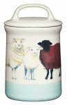 Apple Farm Ceramic Sheep Coffee Storage Jar