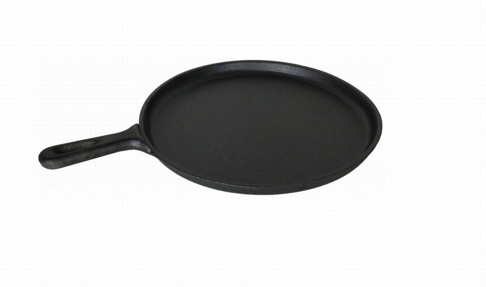 Flat cast iron skillet top