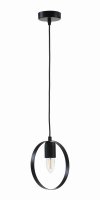 Oaks Lighting Ring Single Pendant Black