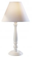 Dar Regal Table Lamp 10 Inch White with 9 Inch Coo0902 Shade
