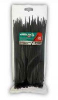 Green Jem Black Quick Release Cable Ties -200mm x 3.5mm - 100 Pack