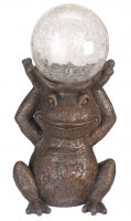 Smart Solar Colour Changing Solar Powered Gazing Frog Statue