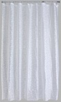 Aqualona PEVA Shower Curtain 180cm x 180cm White Fizz