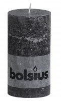 Bolsius Pillar Candle Anthracite 13cm x 6.8cm