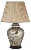 Pacific Lifestyle Papilion Hand Painted Patterned Crmc TableLamp