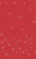 Duni Christmas Table Cover 138 x 220cm - Star Shine Red