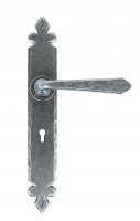 pewter cromwell sprung lever lock handles