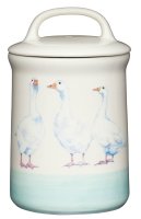 KitchenCraft Apple Farm Ceramic Geese Sugar Storage Jar