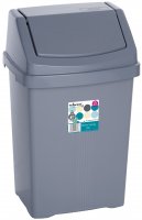 Wham Casa 8Ltr Swing Bin Silver