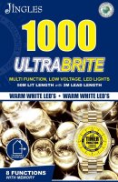 Jingles 1000 Ultrabrite Multi-Function LED Lights w/Timer -W/W
