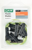 ALM Plastic Blades - with Small Half-Moon - Pack of 10