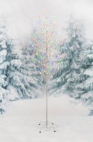 Jingles 1.8m Birch Angel Tree with 180 Multi-coloured LEDs