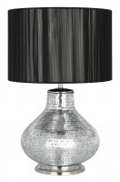 Pacific Lifestyle Hayworth Silver Mosaic Glass Table Lamp