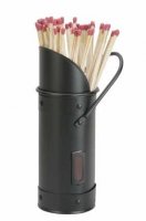 Manor Reproductions Match Holder & Matches Black