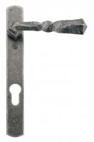 Pewter Narrow Lever Espag. Lock Set