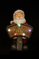 Jingles Santa Merry Christmas Light Up Sign