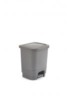 Whitefurze 8L Pedal Bin - Silver