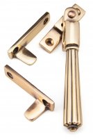 Polished Bronze Night-Vent Locking Hinton Fastener