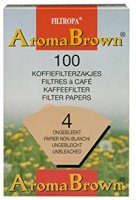 Filtropa Coffee Filter Papers Size 4 Unbleached (Box100)