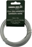Green Jem 15M Galvanised Garden Wire