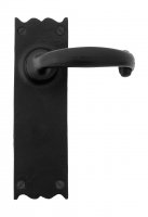 Black Cottage Lever Latch Set