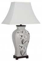 Pacific Lifestyle Blossom Hand Painted Patterned Crmc Table Lamp