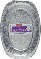 Caroline Silver Foil Serving Platter - 35cm