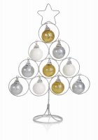 Premier Decorations Metal Wire Tree with Baubles 30cm