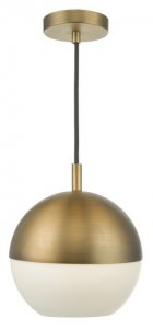 Dar Andre 1 Light Pendant Aged Brass