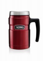 Thermos Red Stainless Steel King Desk Mug - 470ml