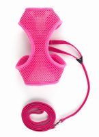 Ancol Soft Pink Cat Harness And Lead - Medium