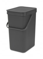 Brabantia Sort & Go 12 Litre Waste Bin in Grey