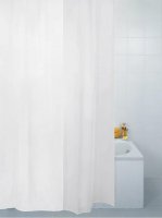 plain polyester shower curtain 180x210cm - white