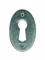 Pewter Oval Escutcheon