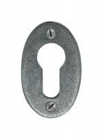 Pewter Oval Euro Escutcheon