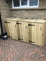 Churnet Valley Deluxe Triple Bin Store