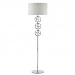  Dar Innsbruck Floor Lamp Polished Chrome Complete with Shade