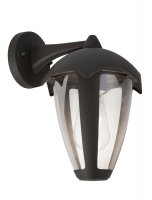 SEARCHLIGHT BLUEBELL OUTDOOR 1LT WALL LIGHT, DIE CAST WITH PC DIFFUSER