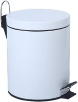 Buckingham 3 Litre White Pedal Bin