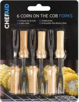 chef Aid Corn Cob Forks - Pack of 6