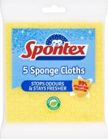 Spontex Sponge Cloths - 5pk