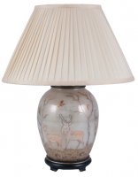 Pacific Lifestyle Deer Medium Glass Table Lamp