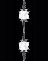 Premier Decorations 4 Section Garland 2.7M x 20cm Silver & White