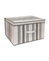 Country Club Jumbo Storage Chest - Linen Stripe