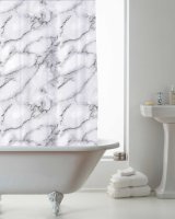 Country Club Marble Design Shower Curtain with Rings